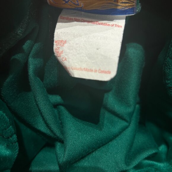 Vintage Jade Green Velvet Zip Robe Black Floral Embroidery Dark Fairy L Witchy - Picture 6 of 8